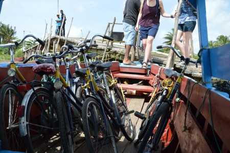 Daguitstap naar Nieuw-amsterdam met de fietsen