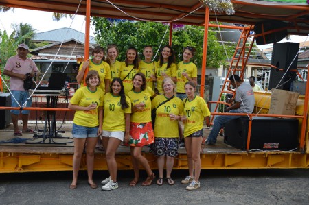 Groepsfoto Braziliaans carnaval